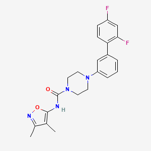 4-(2',4'-difluorobiphenyl-3-yl)-N-(3,4-dimethylisoxazol-5-yl)piperazine-1-carboxamide