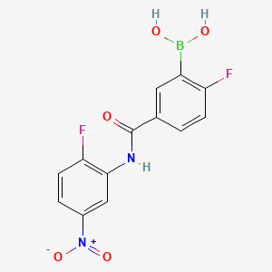 2-Fluoro-5-(2-fluoro-5-nitrophenylcarbamoyl)benzeneboronic acid