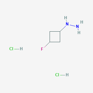 Trans-(3-fluorocyclobutyl)hydrazine;dihydrochloride