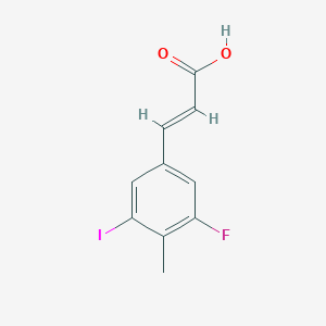 molecular formula C10H8FIO2 B12855961 3-Fluoro-5-iodo-4-methylcinnamic acid 