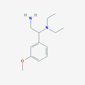 molecular formula C13H22N2O B1285598 N-[2-amino-1-(3-methoxyphenyl)ethyl]-N,N-diethylamine CAS No. 885530-72-3
