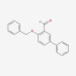 molecular formula C20H16O2 B12856014 4-(Benzyloxy)[1,1'-biphenyl]-3-carbaldehyde CAS No. 796047-10-4