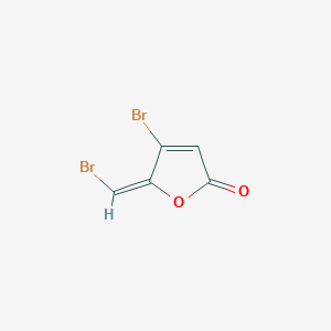 molecular formula C5H2Br2O2 B12856024 (E)-4-Bromo-5-(bromomethylene)furan-2(5H)-one 