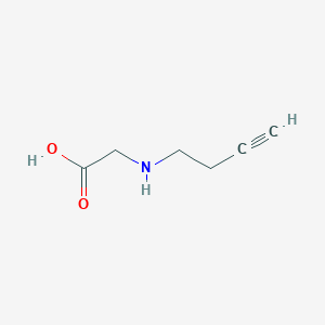 2-(But-3-yn-1-ylamino)acetic acid