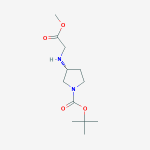 tert-Butyl (3R)-3-[(2-methoxy-2-oxoethyl)amino]pyrrolidine-1-carboxylate