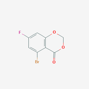 molecular formula C8H4BrFO3 B12856076 5-Bromo-7-fluoro-4H-benzo[d][1,3]dioxin-4-one 