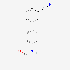 molecular formula C15H12N2O B12856098 N-(3'-Cyano[1,1'-biphenyl]-4-yl)acetamide CAS No. 893738-75-5