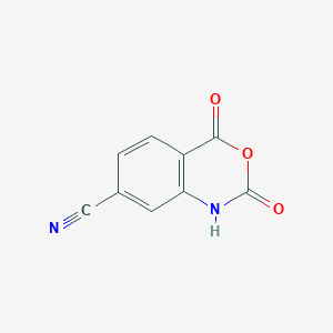 molecular formula C9H4N2O3 B12856111 4-Cyanoisatoic anhydride 