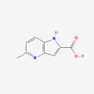 molecular formula C9H8N2O2 B12856122 5-Methyl-1H-pyrrolo[3,2-b]pyridine-2-carboxylic acid 