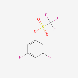 molecular formula C7H3F5O3S B12856135 3,5-Difluorophenyl trifluoromethanesulphonate 