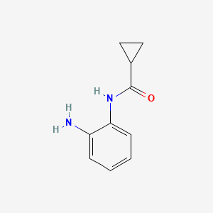 molecular formula C10H12N2O B12856139 N-(2-Aminophenyl)cyclopropanecarboxamide 