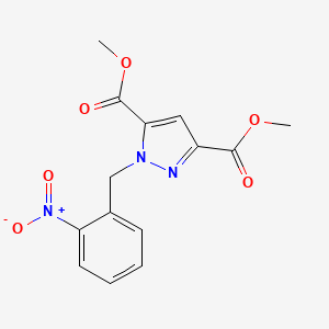 Dimethyl 1-(2-nitrobenzyl)-1H-pyrazole-3,5-dicarboxylate