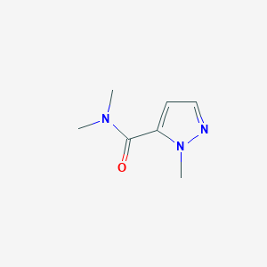 molecular formula C7H11N3O B12856208 N,N,1-trimethyl-1H-pyrazole-5-carboxamide 