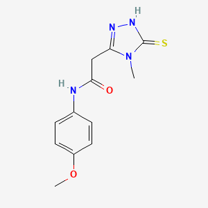 2-(5-Mercapto-4-methyl-4H-[1,2,4]triazol-3-yl)-N-(4-methoxy-phenyl)-acetamide