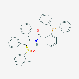 molecular formula C40H34NO2PS B12856253 2-(Diphenylphosphino)-N-[(1S,2R)-2-[(R)-(2-methylphenyl)sulfinyl]-1,2-diphenylethyl]-benzamide 