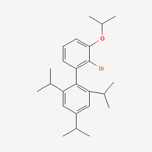 molecular formula C24H33BrO B12856255 2-Bromo-3-isopropoxy-2',4',6'-triisopropyl-1,1'-biphenyl 