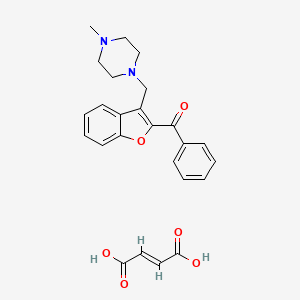 (3-((4-Methylpiperazin-1-yl)methyl)benzofuran-2-yl)(phenyl)methanone fumarate