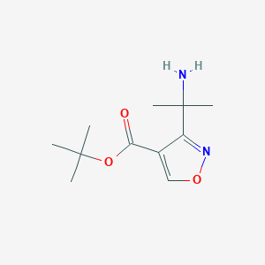 Tert-butyl 3-(2-aminopropan-2-yl)isoxazole-4-carboxylate