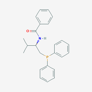 molecular formula C24H26NOP B12856299 (S)-N-(1-(Diphenylphosphino)-3-methylbutan-2-yl)benzamide 