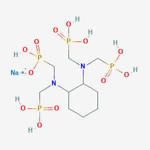 molecular formula C10H25N2NaO12P4 B12856305 [({2-[Bis(phosphonomethyl)amino]cyclohexyl}(phosphonomethyl)amino)methyl]phosphonic acid xsodium Salt 