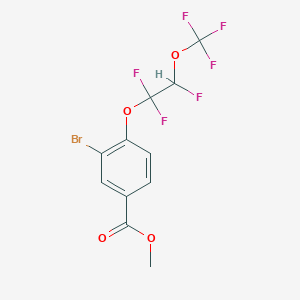 molecular formula C11H7BrF6O4 B12856343 Methyl 3-bromo-4-[1,1,2-trifluoro-2-(trifluoromethoxy)ethoxy]benzoate 