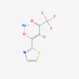 Sodium 1-(1,3-thiazol-2-yl)-4,4,4-trifluorobutane-1,3-dionate