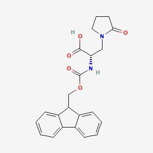 (S)-2-((((9H-Fluoren-9-yl)methoxy)carbonyl)amino)-3-(2-oxopyrrolidin-1-yl)propanoic acid