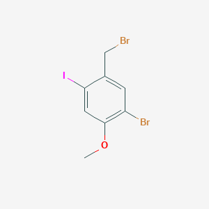 molecular formula C8H7Br2IO B12856412 5-Bromo-2-iodo-4-methoxybenzyl bromide 