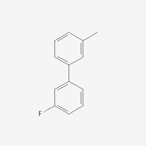 molecular formula C13H11F B12856420 3-Fluoro-3'-methyl-1,1'-biphenyl 