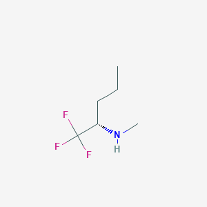 molecular formula C6H12F3N B12856424 (S)-N-Methyl-1,1,1-Trifluoro-2-pentylamine CAS No. 1389310-11-5