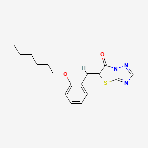 5-(2-(Hexyloxy)benzylidene)thiazolo[3,2-b][1,2,4]triazol-6(5H)-one