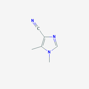 molecular formula C6H7N3 B12856449 1,5-dimethyl-1H-imidazole-4-carbonitrile 