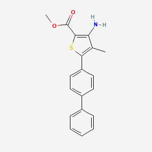 Methyl 5-([1,1'-biphenyl]-4-yl)-3-amino-4-methylthiophene-2-carboxylate