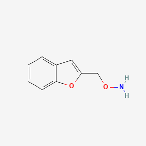 molecular formula C9H9NO2 B12856462 o-(Benzofuran-2-ylmethyl)hydroxylamine 