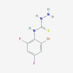 molecular formula C7H6BrF2N3S B12856483 4-(2-Bromo-4,6-difluorophenyl)thiosemicarbazide CAS No. 685113-31-9