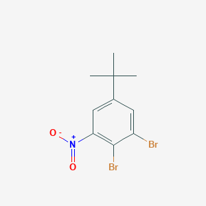 molecular formula C10H11Br2NO2 B12856490 3,4-Dibromo-5-nitrotertbutylbenzene CAS No. 57716-71-9