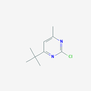 molecular formula C9H13ClN2 B12856504 4-(Tert-butyl)-2-chloro-6-methylpyrimidine 