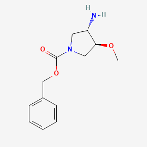 trans-Benzyl 3-amino-4-methoxypyrrolidine-1-carboxylate