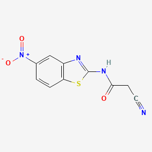 2-Cyano-N-(5-nitro-1,3-benzothiazol-2-yl)acetamide