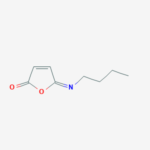 molecular formula C8H11NO2 B12856566 2(5H)-Furanone, 5-(butylimino)- 