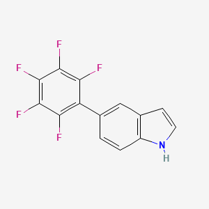 5-(2,3,4,5,6-Pentafluorophenyl)-1H-indole