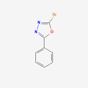 molecular formula C8H5BrN2O B1285659 2-Bromo-5-phenyl-1,3,4-oxadiazole CAS No. 51039-53-3
