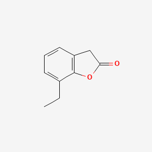 molecular formula C10H10O2 B12856618 7-Ethylbenzofuran-2(3H)-one 