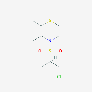 4-(1-Chloropropane-2-sulfonyl)-2,3-dimethylthiomorpholine