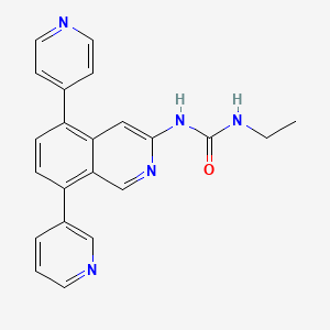 1-Ethyl-3-(8-(pyridin-3-yl)-5-(pyridin-4-yl)isoquinolin-3-yl)urea