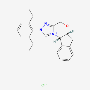 (5AR,10bS)-2-(2,6-diethylphenyl)-2,5a,6,10b-tetrahydro-4H-indeno[2,1-b][1,2,4]triazolo[4,3-d][1,4]oxazin-11-ium chloride