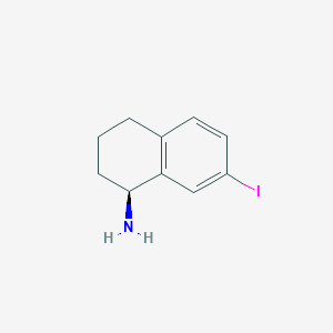 molecular formula C10H12IN B12856729 (S)-7-Iodo-1,2,3,4-tetrahydronaphthalen-1-amine 