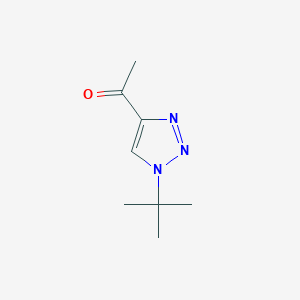 molecular formula C8H13N3O B12856769 1-(1-(tert-Butyl)-1H-1,2,3-triazol-4-yl)ethanone 