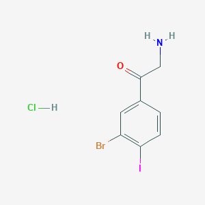 3-Bromo-4-iodophenacylamine hydrochloride