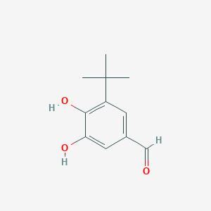 molecular formula C11H14O3 B12856825 3-(Tert-butyl)-4,5-dihydroxybenzaldehyde 